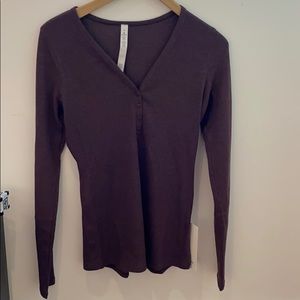 Lululemon Close Call Henley Long Sleeve